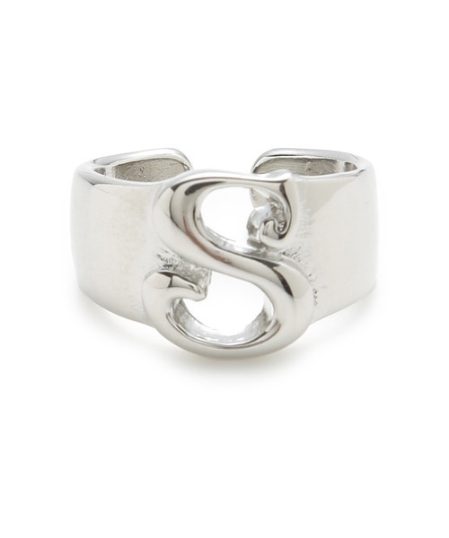 LILY BROWN（リリーブラウン）の「イニシャルリング（リング・レディース・シルバー系1/シルバー系2/シルバー系3/シルバー系4/シルバー系5/ゴールド系1/ゴールド系2/ゴールド系3/ゴールド系4/ゴールド系5・FREE）」の2枚目の写真