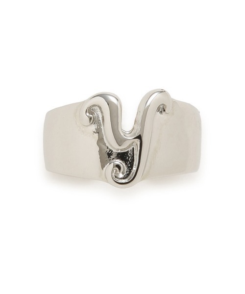 LILY BROWN（リリーブラウン）の「イニシャルリング（リング・レディース・シルバー系1/シルバー系2/シルバー系3/シルバー系4/シルバー系5/ゴールド系1/ゴールド系2/ゴールド系3/ゴールド系4/ゴールド系5・FREE）」の5枚目の写真