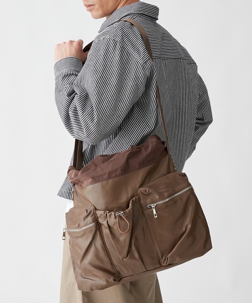 INHERIT（インヘリット）の「LEATHER SWITCHING BAG（ショルダーバッグ