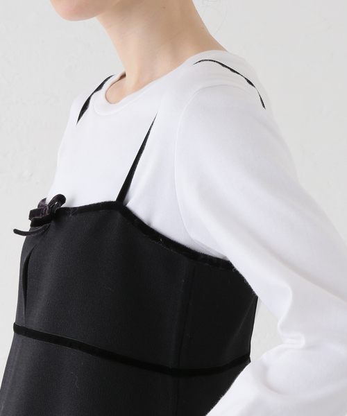 U by SPICK&SPAN(ユーバイスピックアンドスパン)の「ニットミニキャミワンピース(ワンピース・レディース・ブラック・FREE)」の13枚目の写真