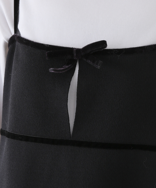 U by SPICK&SPAN(ユーバイスピックアンドスパン)の「ニットミニキャミワンピース(ワンピース・レディース・ブラック・FREE)」の14枚目の写真