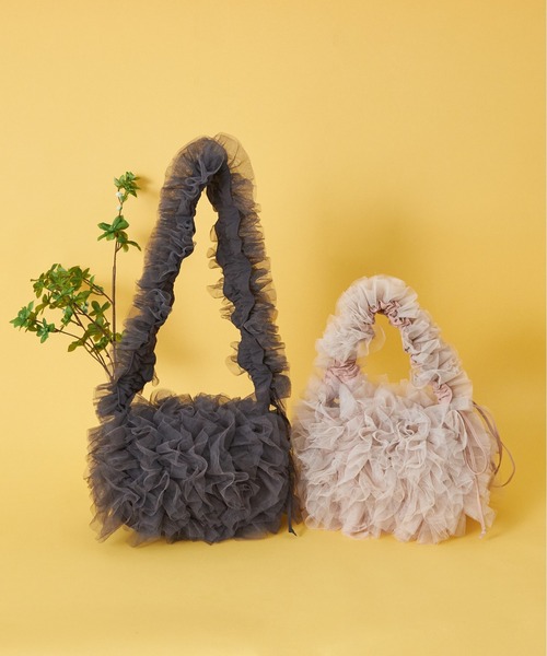 SALON de RUBAN（サロンドルヴァン）の「【SALON de RUBAN / サロン ド ルヴァン】 2wayショルダーバッグ（ショルダーバッグ・レディース・ライトグレー/ピンク/ブラック/ダークグレー・FREE）」の3枚目の写真