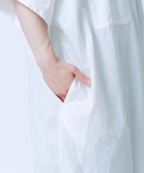 LOSUCA（ロスカ）の「キャンブリックボイル ドルマンワンピース（ワンピース・レディース・ブルー系その他/オフホワイト/ブラック系その他/ブラック・FREE）」の13枚目の写真