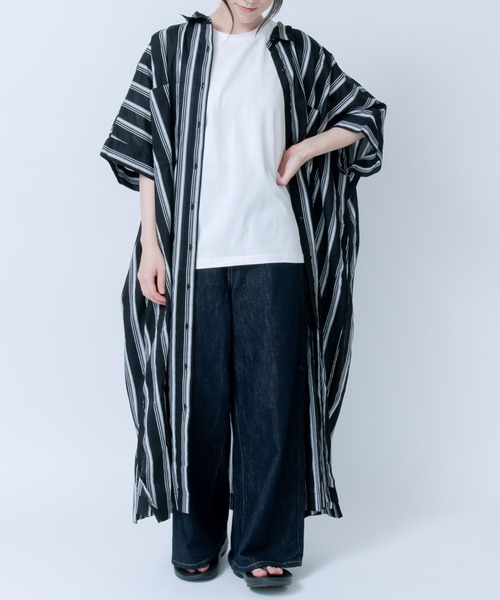 LOSUCA（ロスカ）の「キャンブリックボイル ドルマンワンピース（ワンピース・レディース・ブルー系その他/オフホワイト/ブラック系その他/ブラック・FREE）」の14枚目の写真