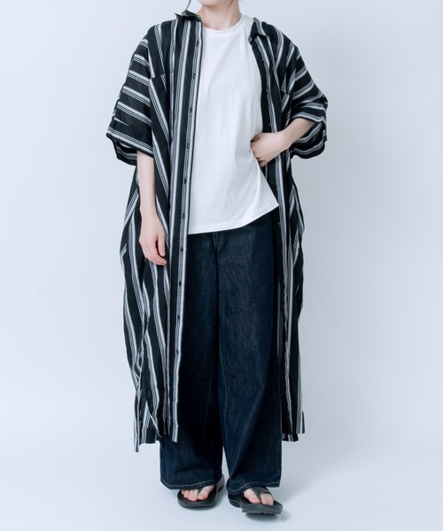 LOSUCA（ロスカ）の「キャンブリックボイル ドルマンワンピース（ワンピース・レディース・ブルー系その他/オフホワイト/ブラック系その他/ブラック・FREE）」の15枚目の写真