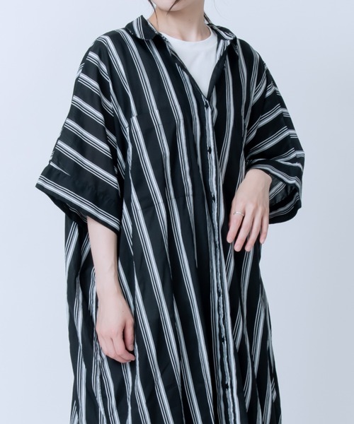 LOSUCA（ロスカ）の「キャンブリックボイル ドルマンワンピース（ワンピース・レディース・ブルー系その他/オフホワイト/ブラック系その他/ブラック・FREE）」の18枚目の写真