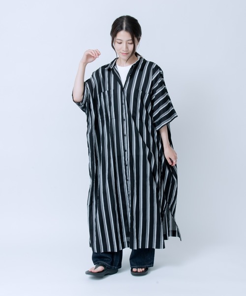 LOSUCA（ロスカ）の「キャンブリックボイル ドルマンワンピース（ワンピース・レディース・ブルー系その他/オフホワイト/ブラック系その他/ブラック・FREE）」の21枚目の写真