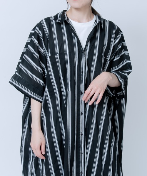 LOSUCA（ロスカ）の「キャンブリックボイル ドルマンワンピース（ワンピース・レディース・ブルー系その他/オフホワイト/ブラック系その他/ブラック・FREE）」の22枚目の写真