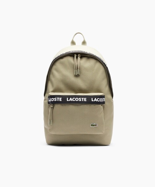 LACOSTE(ラコステ)の「ネオクロコ ロゴデイパック / バックパック / リュックサック(バックパック/リュック・メンズ・カーキ/ベージュ/ダークカーキ・FREE)」の3枚目の写真