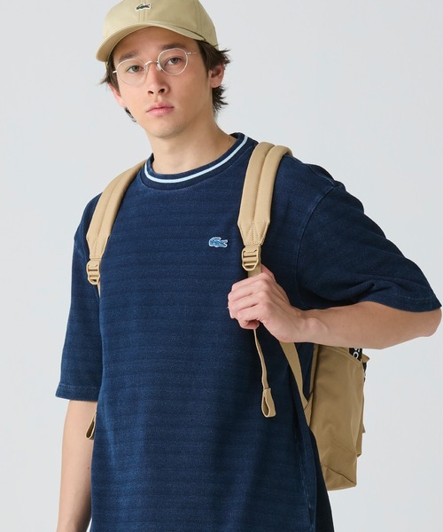 LACOSTE(ラコステ)の「ネオクロコ ロゴデイパック / バックパック / リュックサック(バックパック/リュック・メンズ・カーキ/ベージュ/ダークカーキ・FREE)」の4枚目の写真