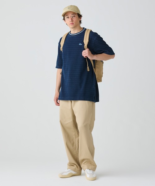 LACOSTE(ラコステ)の「ネオクロコ ロゴデイパック / バックパック / リュックサック(バックパック/リュック・メンズ・カーキ/ベージュ/ダークカーキ・FREE)」の7枚目の写真