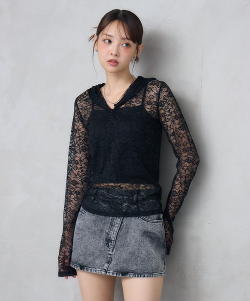 ENVYM（アンビー）の「アシメウエストデニムスカート（スカート・レディース・ブルー/ブラック/ブラウン・SMALL/MEDIUM）」の16枚目の写真