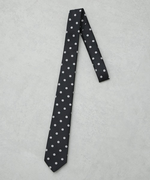 NANO universe（ナノユニバース）の「京都ウォッシャブルドットネクタイ（ネクタイ・メンズ・ネイビー/ブラック・FREE）」の3枚目の写真
