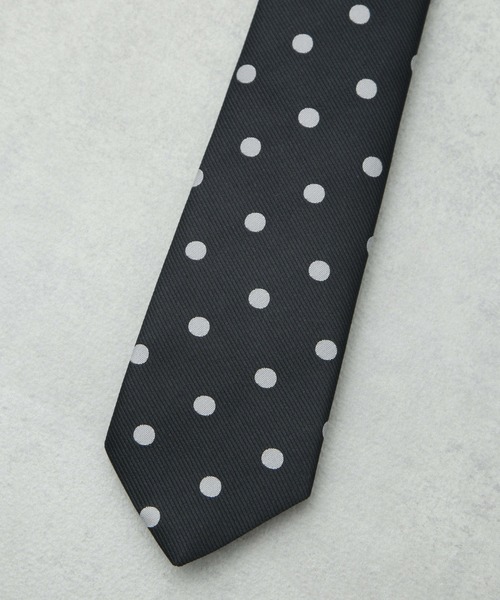 NANO universe（ナノユニバース）の「京都ウォッシャブルドットネクタイ（ネクタイ・メンズ・ネイビー/ブラック・FREE）」の4枚目の写真