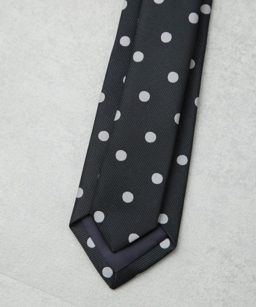 NANO universe（ナノユニバース）の「京都ウォッシャブルドットネクタイ（ネクタイ・メンズ・ネイビー/ブラック・FREE）」の5枚目の写真