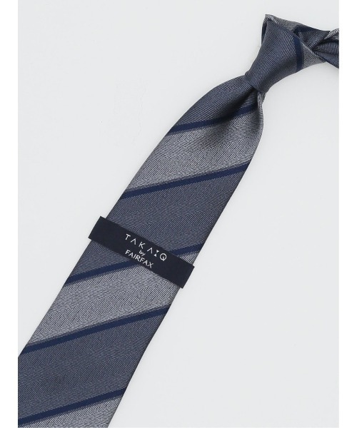 タカキュー×FAIRFAX シルクストライプ柄 ネクタイ 8.0cm幅(ネクタイ)|FAIRFAX(フェアファクス) タカキュー×FAIRFAX シルクストライプ柄 ネクタイ 8.0cm幅(ネクタイ)|FAIRFAX(フェアファクス)