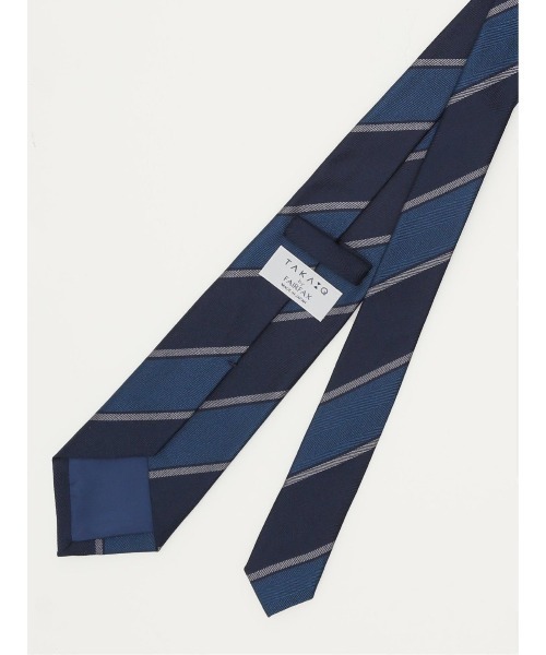 タカキュー×FAIRFAX シルクストライプ柄 ネクタイ 8.0cm幅(ネクタイ)|FAIRFAX(フェアファクス) タカキュー×FAIRFAX シルクストライプ柄 ネクタイ 8.0cm幅(ネクタイ)|FAIRFAX(フェアファクス)