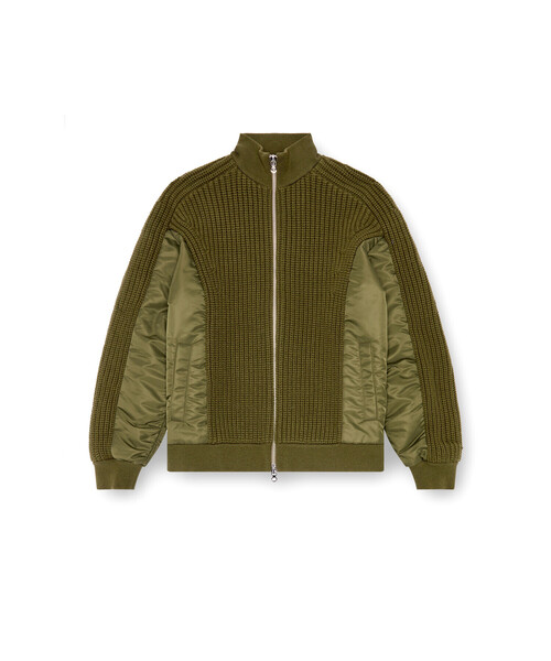 DIESEL（ディーゼル）の「メンズ ニット ジャケット（カーディガン/ボレロ・メンズ・カーキ・LARGE/SMALL/MEDIUM/X-LARGE/X-SMALL/XX-LARGE）」の7枚目の写真