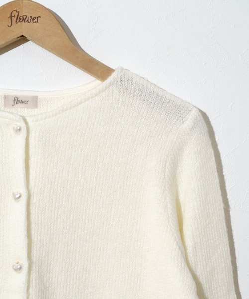 flower（フラワー）の「ピュアハートカーディガン（ニット/セーター・レディース・ホワイト/ピンク・FREE）」の14枚目の写真