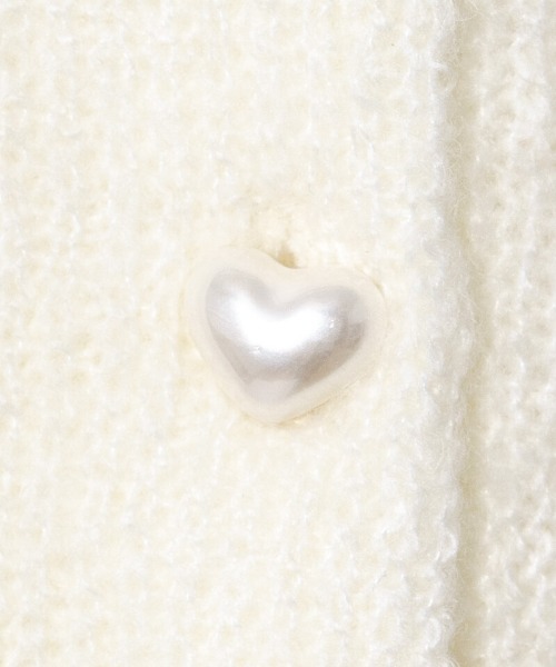 flower（フラワー）の「ピュアハートカーディガン（ニット/セーター・レディース・ホワイト/ピンク・FREE）」の15枚目の写真