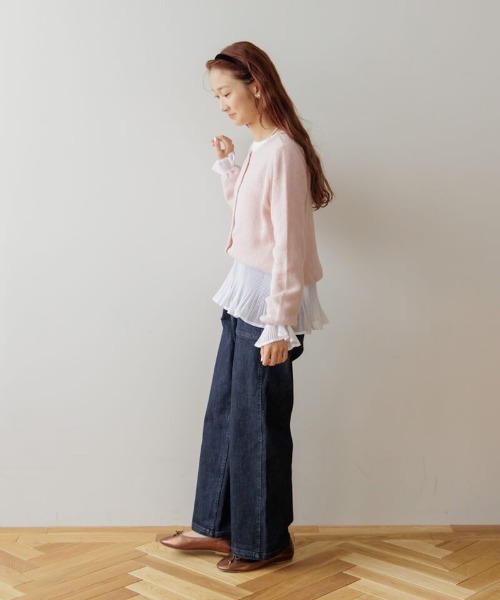 flower（フラワー）の「ピュアハートカーディガン（ニット/セーター・レディース・ホワイト/ピンク・FREE）」の21枚目の写真