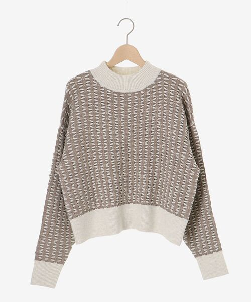 le.coeur blanc（ルクールブラン）の「交差編みバイカラーニットプルオーバー（ニット/セーター・レディース・ベージュ系その他2/ブラック系その他・38）」の17枚目の写真