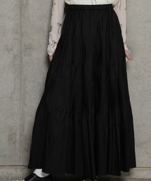 【WEB・一部店舗限定】プリーツティアードスカート