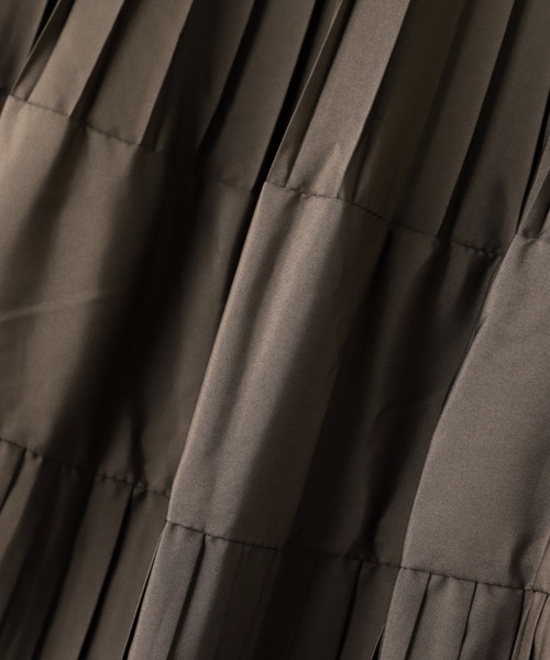 ROSE BUD（ローズバッド）の「【WEB・一部店舗限定】プリーツティアードスカート（スカート・レディース・ブラック/カーキ/ベージュ・FREE）」の6枚目の写真