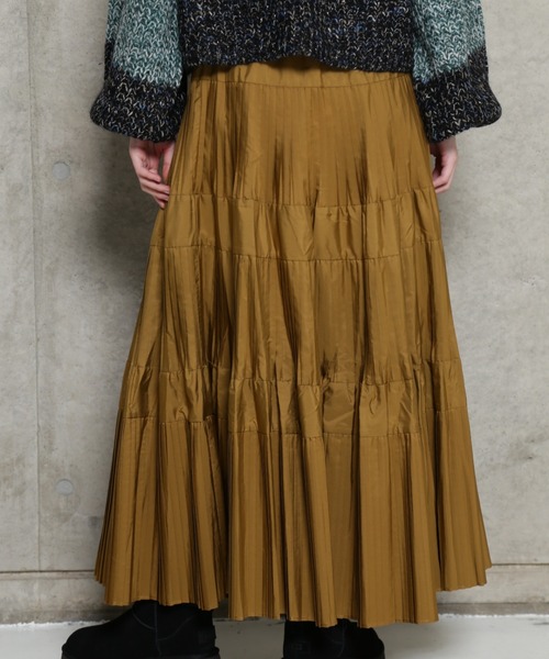 ROSE BUD（ローズバッド）の「【WEB・一部店舗限定】プリーツティアードスカート（スカート・レディース・ブラック/カーキ/ベージュ・FREE）」の19枚目の写真