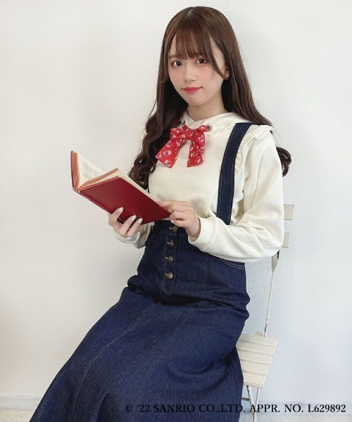 F i.n.t(フィント)の「スカーフ付きスウェットパーカー/ハローキティ/fint フィント(パーカー・レディース・アイボリー・FREE)」の2枚目の写真