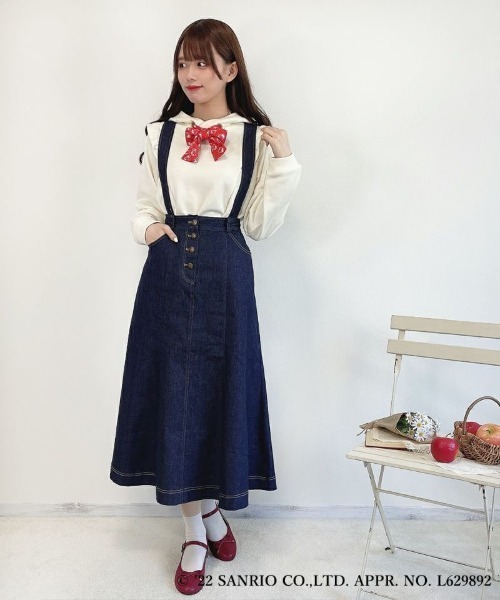 F i.n.t(フィント)の「スカーフ付きスウェットパーカー/ハローキティ/fint フィント(パーカー・レディース・アイボリー・FREE)」の3枚目の写真