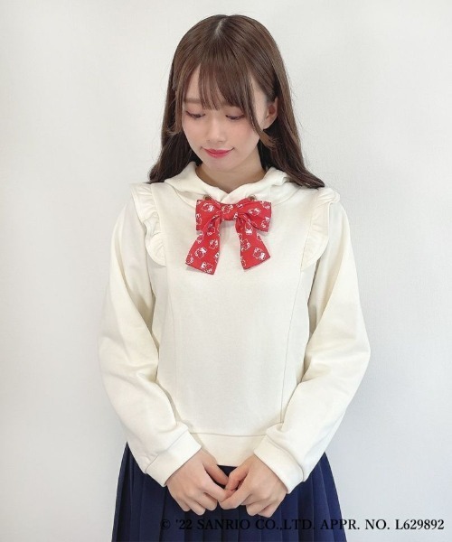 F i.n.t(フィント)の「スカーフ付きスウェットパーカー/ハローキティ/fint フィント(パーカー・レディース・アイボリー・FREE)」の11枚目の写真