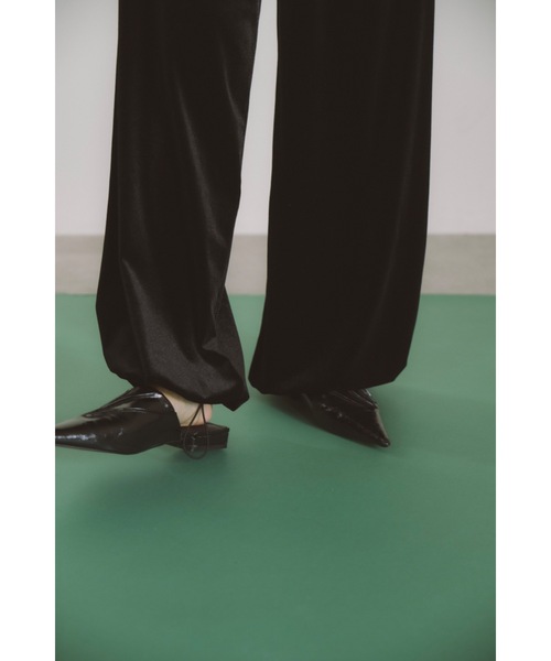 DRWCYS（ドロシーズ）の「ベロア2wayパンツ（スウェットパンツ・レディース・ブラック/オフホワイト・FREE）」の15枚目の写真