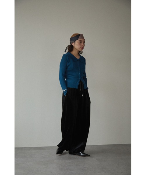 DRWCYS（ドロシーズ）の「ベロア2wayパンツ（スウェットパンツ・レディース・ブラック/オフホワイト・FREE）」の18枚目の写真