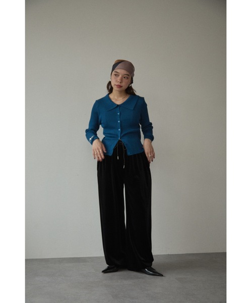 DRWCYS（ドロシーズ）の「ベロア2wayパンツ（スウェットパンツ・レディース・ブラック/オフホワイト・FREE）」の19枚目の写真