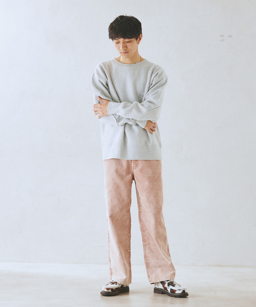 JOURNAL STANDARD relume（ジャーナルスタンダード　レリューム）の「サルファーダイ コーデュロイ 5ポケットパンツ（デニムパンツ・メンズ・ブラック/ピンク/ネイビー・MEDIUM/LARGE）」の5枚目の写真