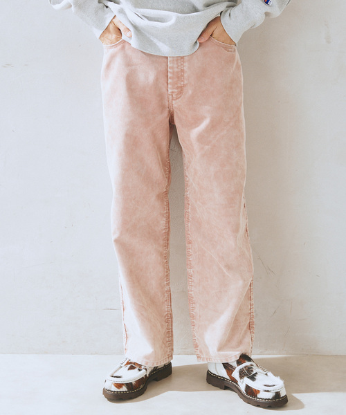 JOURNAL STANDARD relume（ジャーナルスタンダード　レリューム）の「サルファーダイ コーデュロイ 5ポケットパンツ（デニムパンツ・メンズ・ブラック/ピンク/ネイビー・MEDIUM/LARGE）」の13枚目の写真