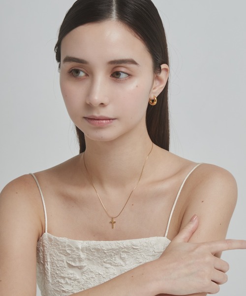 セール】【 金属アレルギー対応 】 クロスネックレス サージカル