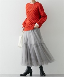 nissen | ボリュームチュールギャザースカート(スカート)