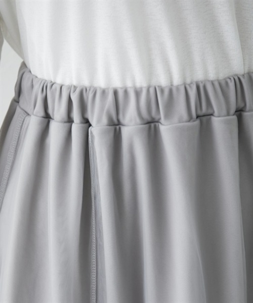 nissen（ニッセン）の「ボリュームチュールギャザースカート（スカート・レディース・グレー/ブラック・L/M/S/LL）」の17枚目の写真