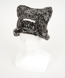 an meets zakka（アンミツザッカ）の「an meets zakka ネコ耳ハットライクニット帽 / メンズ レディース ユニセックス ニットキャップ 猫耳 帽子（ニットキャップ/ビーニー）」