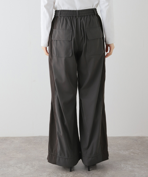 LOW CLASSIC（ロウ　クラシック）の「【LOW CLASSIC/ロウ・クラシック】 CONTRAST BANDING PANTS LW243PT06（その他パンツ・レディース・チャコールグレー/ブラウン・SMALL）」の14枚目の写真