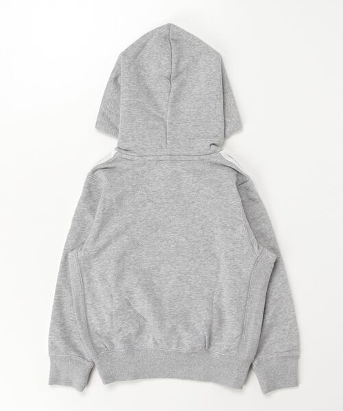 adidas(アディダス)の「アディダス adidas エッセンシャルズプラス ルーズフィットスリーストライプスフレンチテリー プルオーバーパーカー キッズ(パーカー・キッズ・グレー/ブラック/ネイビー/グリーン・110cm/120cm/130cm/140cm/150cm/160cm)」の5枚目の写真