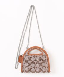 【COACH】二つ折りで斬新 ☆ トップ ハンドル カード ケース COACH（コーチ）の「トップ ハンドル カード ケース・クリスタル
