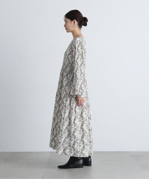 N.（N. Natural Beauty Basic）（エヌエヌナチュラルビューティーベーシック）の「◆デシンプリントワンピース（ワンピース・レディース・オフホワイト/ブラック・SMALL/MEDIUM）」の11枚目の写真