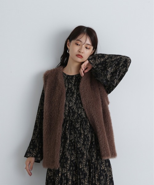 N.（N. Natural Beauty Basic）（エヌエヌナチュラルビューティーベーシック）の「◆デシンプリントワンピース（ワンピース・レディース・オフホワイト/ブラック・SMALL/MEDIUM）」の19枚目の写真