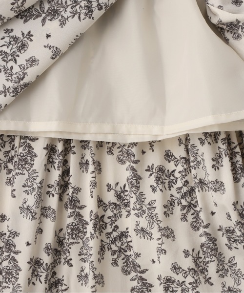 N.（N. Natural Beauty Basic）（エヌエヌナチュラルビューティーベーシック）の「◆デシンプリントワンピース（ワンピース・レディース・オフホワイト/ブラック・SMALL/MEDIUM）」の22枚目の写真