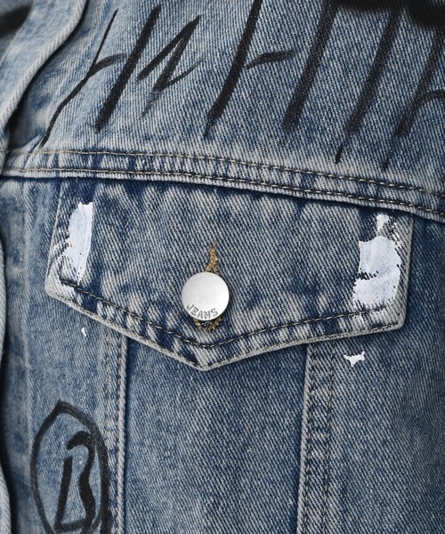 Narcissus】ペイントデニムジャケット