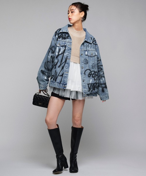 Narcissus】ペイントデニムジャケット