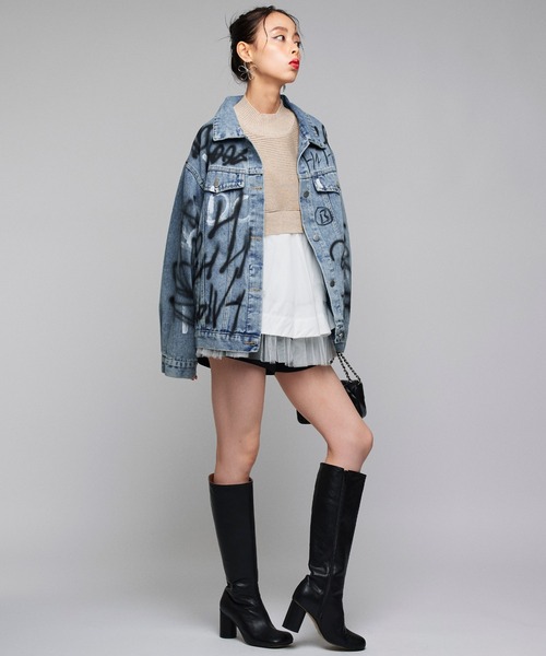 Narcissus】ペイントデニムジャケット